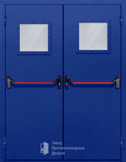 Фото двери «Двупольная со стеклом и антипаникой №53» в Ногинску
