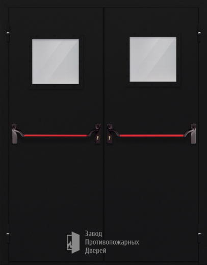 Фото двери «Двупольная со стеклом и антипаникой №54» в Ногинску