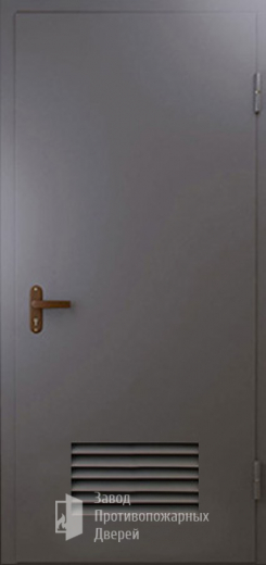 Фото двери «Техническая дверь №3 однопольная с вентиляционной решеткой» в Ногинску