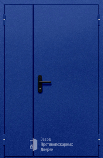 Фото двери «Полуторная глухая (синяя)» в Ногинску