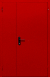 Фото двери «Полуторная глухая (красная)» в Ногинску