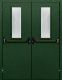 Фото двери «Двупольная со стеклом и антипаникой №69» в Ногинску